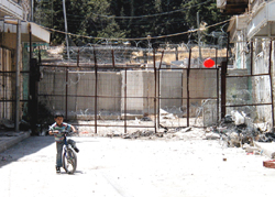 Blocked Street in Hebron